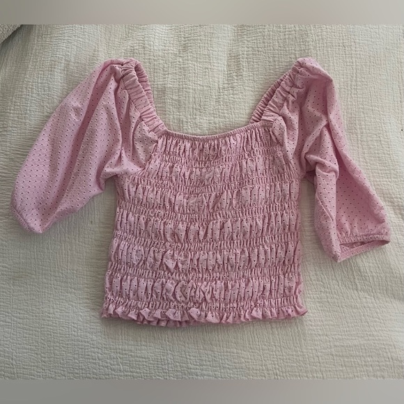 Pink Ruched Blouse - Picture 1 of 3